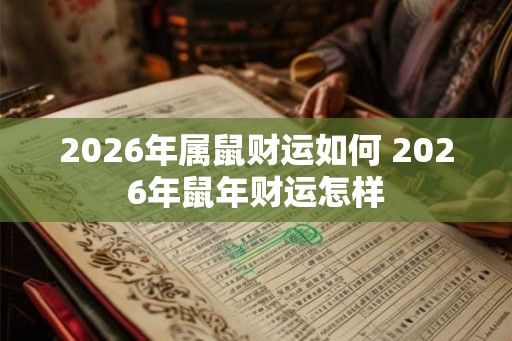 2026年属鼠财运如何 2026年鼠年财运怎样