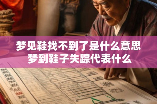 梦见鞋找不到了是什么意思 梦到鞋子失踪代表什么