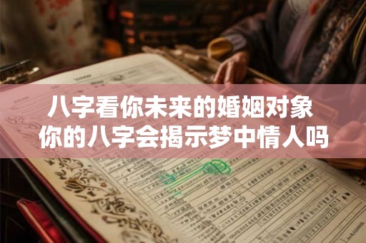 八字看你未来的婚姻对象 你的八字会揭示梦中情人吗