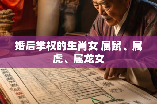 婚后掌权的生肖女 属鼠、属虎、属龙女
