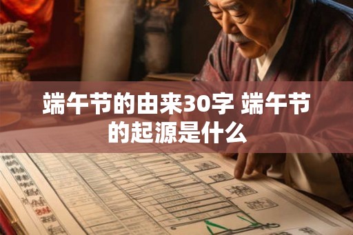端午节的由来30字 端午节的起源是什么 端午节的由来30字 端午节的起源是什么