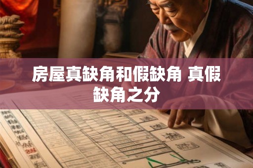 房屋真缺角和假缺角 真假缺角之分 房屋真缺角和假缺角 真假缺角之分