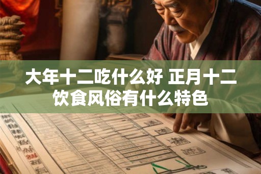 大年十二吃什么好 正月十二饮食风俗有什么特色 大年十二吃什么好 正月十二饮食风俗有什么特色