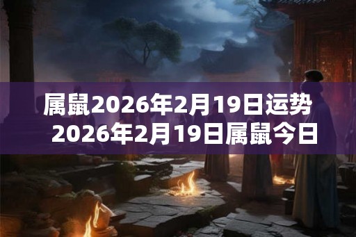 属鼠2026年2月19日运势  2026年2月19日属鼠今日运势