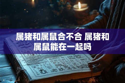 属猪和属鼠合不合 属猪和属鼠能在一起吗