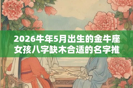 2026牛年5月出生的金牛座女孩八字缺木合适的名字推荐
