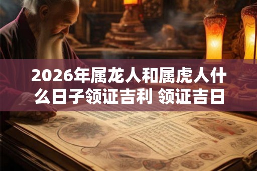 2026年属龙人和属虎人什么日子领证吉利 领证吉日