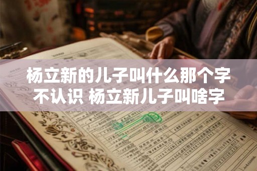 杨立新的儿子叫什么那个字不认识 杨立新儿子叫啥字