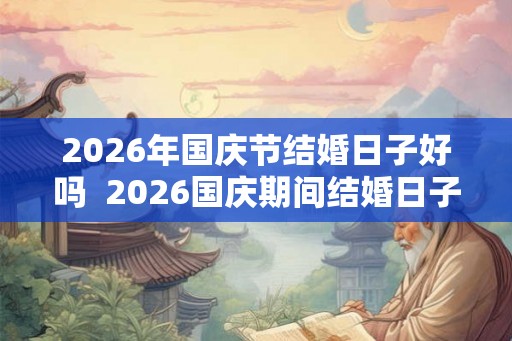 2026年国庆节结婚日子好吗  2026国庆期间结婚日子