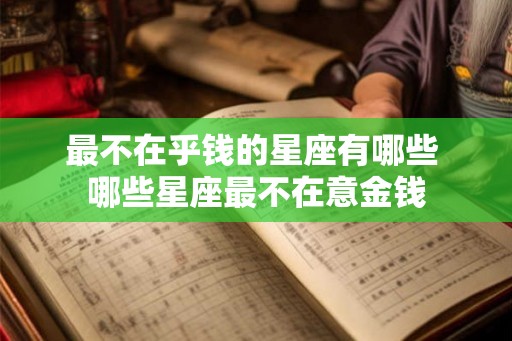 最不在乎钱的星座有哪些 哪些星座最不在意金钱