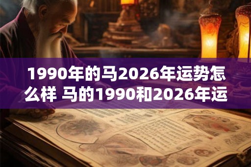 1990年的马2026年运势怎么样 马的1990和2026年运势如何