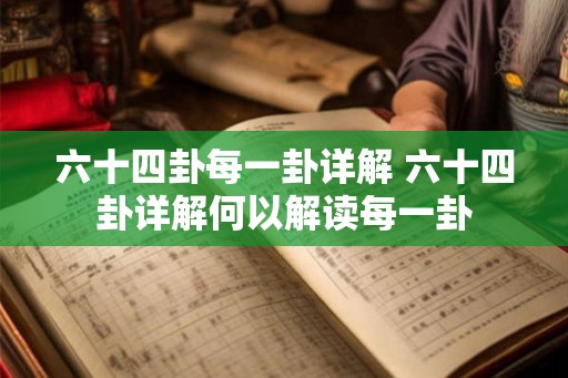 六十四卦每一卦详解 六十四卦详解何以解读每一卦