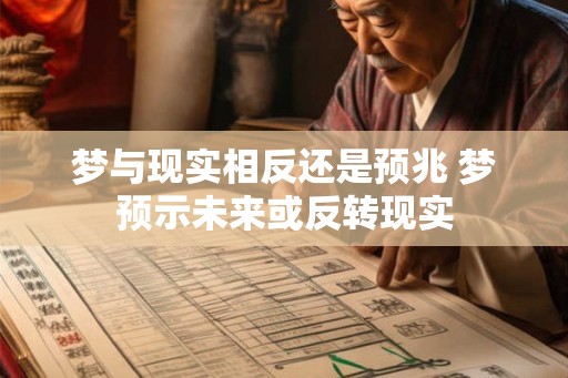 梦与现实相反还是预兆 梦预示未来或反转现实