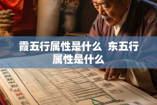 霞五行属性是什么  东五行属性是什么