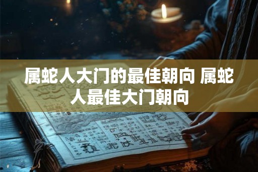 属蛇人大门的最佳朝向 属蛇人最佳大门朝向