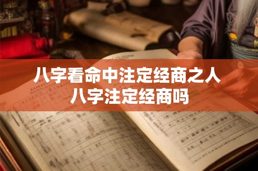 八字看命中注定经商之人 八字注定经商吗