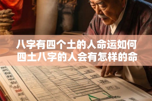 八字有四个土的人命运如何 四土八字的人会有怎样的命运