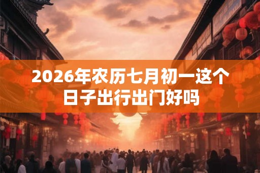 2026年农历七月初一这个日子出行出门好吗 2026年农历七月初一这个日子出行出门好吗