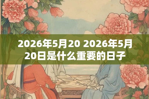 2026年5月20 2026年5月20日是什么重要的日子 2026年5月20 2026年5月20日是什么重要的日子