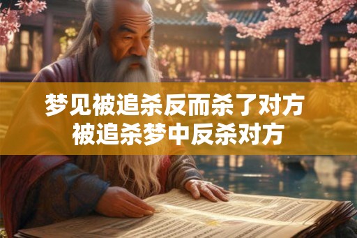 梦见被追杀反而杀了对方 被追杀梦中反杀对方