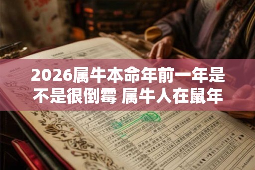 2026属牛本命年前一年是不是很倒霉 属牛人在鼠年里运势如何