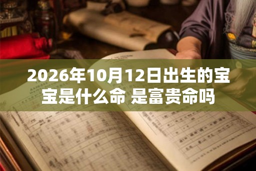 2026年10月12日出生的宝宝是什么命 是富贵命吗