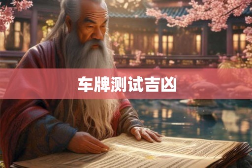 车牌测试吉凶