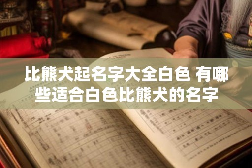 比熊犬起名字大全白色 有哪些适合白色比熊犬的名字