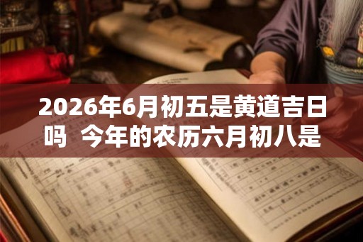 2026年6月初五是黄道吉日吗 今年的农历六月初八是不是黄道吉日 2026年6月初五是黄道吉日吗 今年的农历六月初八是不是黄道吉日