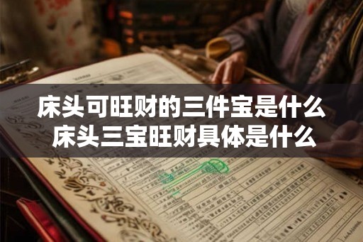 床头可旺财的三件宝是什么 床头三宝旺财具体是什么
