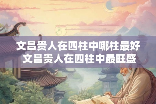 文昌贵人在四柱中哪柱最好 文昌贵人在四柱中最旺盛的一柱是哪个 文昌贵人在四柱中哪柱最好 文昌贵人在四柱中最旺盛的一柱是哪个