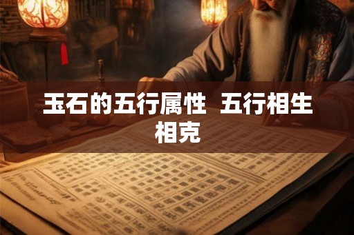玉石的五行属性  五行相生相克