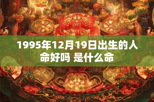 1995年12月19日出生的人命好吗 是什么命