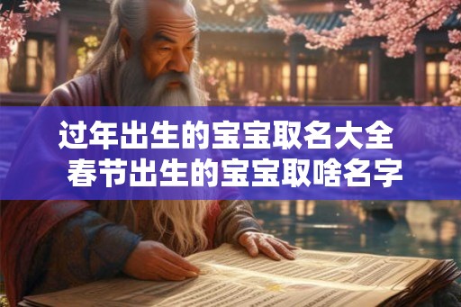 过年出生的宝宝取名大全 春节出生的宝宝取啥名字好 过年出生的宝宝取名大全 春节出生的宝宝取啥名字好