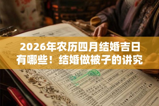 2026年农历四月结婚吉日有哪些！结婚做被子的讲究