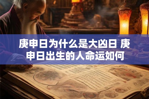 庚申日为什么是大凶日 庚申日出生的人命运如何