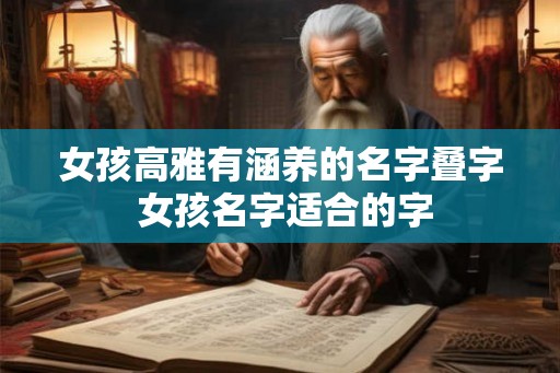 女孩高雅有涵养的名字叠字 女孩名字适合的字