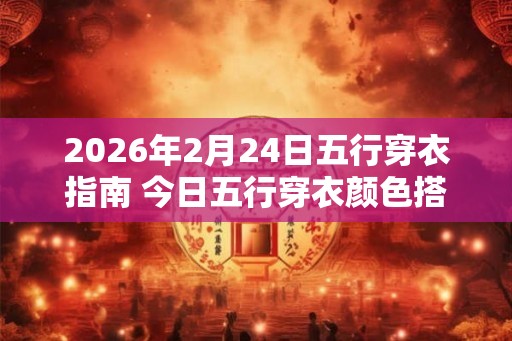 2026年2月24日五行穿衣指南 今日五行穿衣颜色搭配