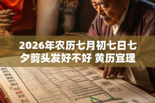 2026年农历七月初七日七夕剪头发好不好 黄历宜理发吗