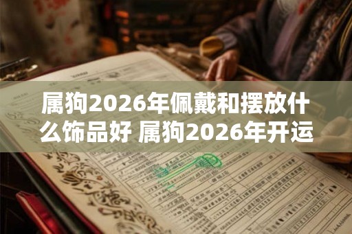 属狗2026年佩戴和摆放什么饰品好 属狗2026年开运吉祥物