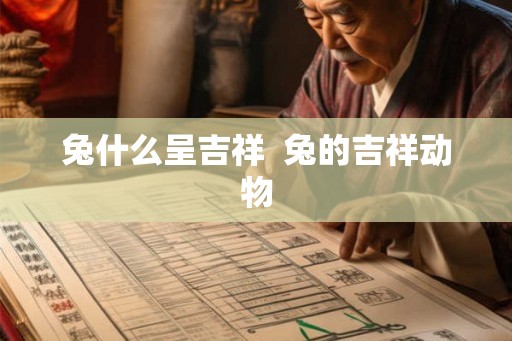 兔什么呈吉祥  兔的吉祥动物