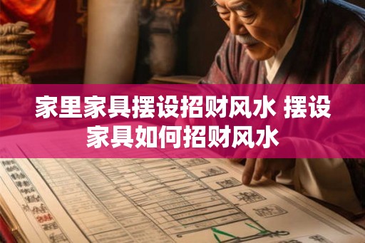 家里家具摆设招财风水 摆设家具如何招财风水