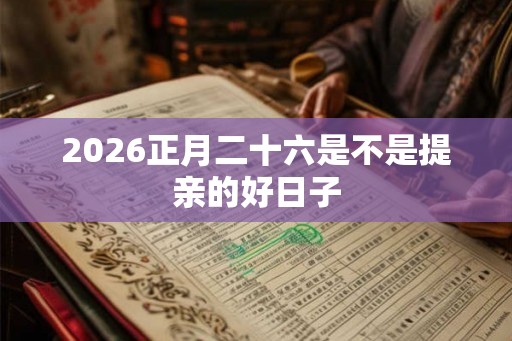 2026正月二十六是不是提亲的好日子