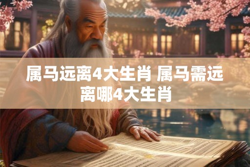 属马远离4大生肖 属马需远离哪4大生肖