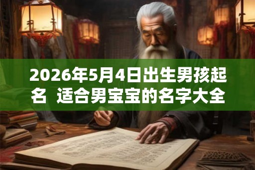2026年5月4日出生男孩起名  适合男宝宝的名字大全