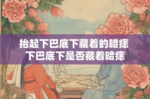 抬起下巴底下藏着的暗痣 下巴底下是否藏着暗痣