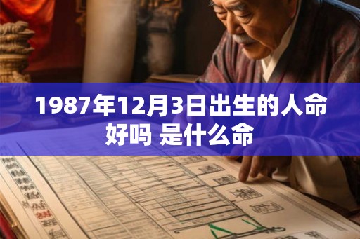 1987年12月3日出生的人命好吗 是什么命