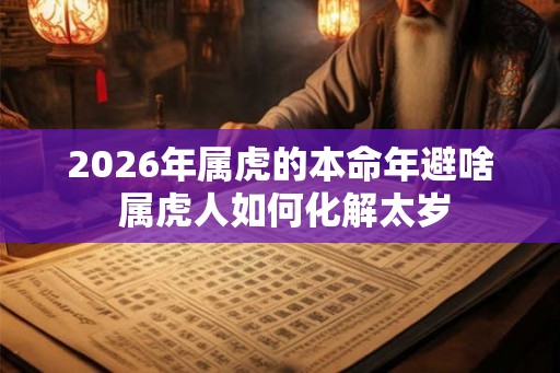 2026年属虎的本命年避啥 属虎人如何化解太岁