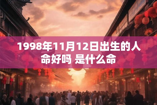 1998年11月12日出生的人命好吗 是什么命