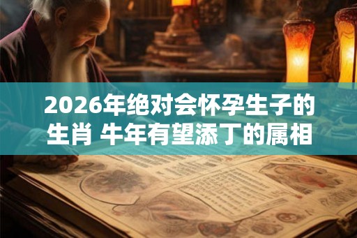 2026年绝对会怀孕生子的生肖 牛年有望添丁的属相 2026年绝对会怀孕生子的生肖 牛年有望添丁的属相